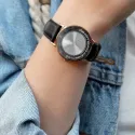 Flower Background Custom Name Personalized Lady Watches - Gift For Her