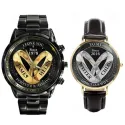 Wedding Rings - Custom Couple Names Printed Watches