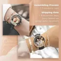 Photo in Floral Frame - Elegant Ladies Watch For Her