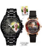 Sympathy Gifts for Loss - Custom Stainless Steel Metal Watch Sympathy Gifts for Loss - Custom Stainless Steel Metal Watch