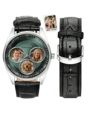 3 Photos Upload - Custom Stainless Steel Family Watch 3 Photos Upload - Custom Stainless Steel Family Watch