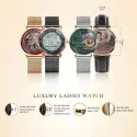 Sided Heart Frame Photo Upload - Custom Personalized Family Watches