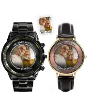 Matching Couple Photo - Custom Love Stainless Steel Watches Matching Couple Photo - Custom Love Stainless Steel Watches